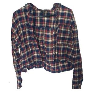 crop top flannel